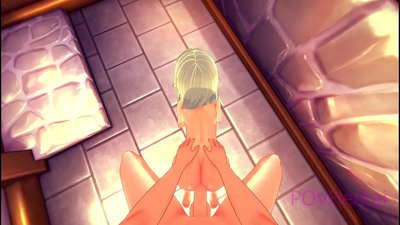 (Tranpa) Neskame iratxoak aurpegia garbitzen laguntzen dizu.